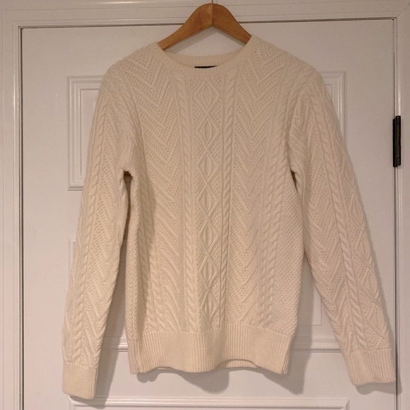 NWT Polo Ralph Lauren Boy’s Aran-Knit Wool-Blend Sweater Size XL - Picture 4 of 8